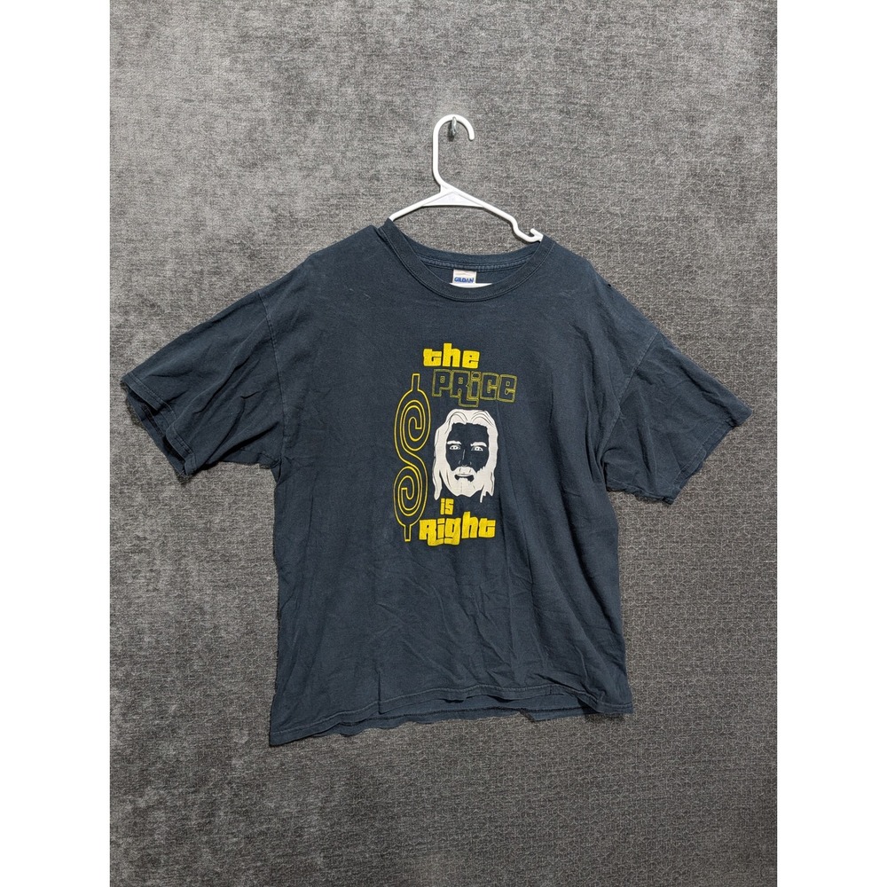 Gildan The Price Is Right Parody Graphic T-Shirt Navy Blue Mens XL 1950